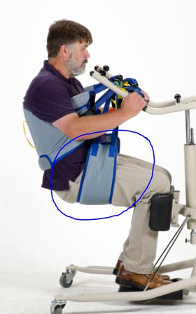Patient Aid Bariatric Sit to Stand Lift Buttock Strap, Stand Assist Sling (Extra Large) 600lb Weight Capacity