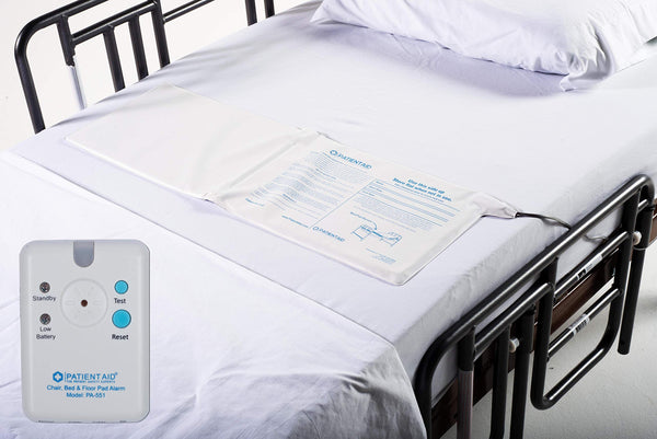 Bed Fall Monitor Advanced Patient Monitor with Bed Pad :: Caregiver Alarm for Fall Prev ...