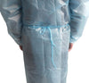 Patient Aid Impervious Isolation Gown - Disposable, Single Use - Coated Polypropylene (PP+PE) 40 GSM - Hospital Quality - FDA Registered Manufacturer