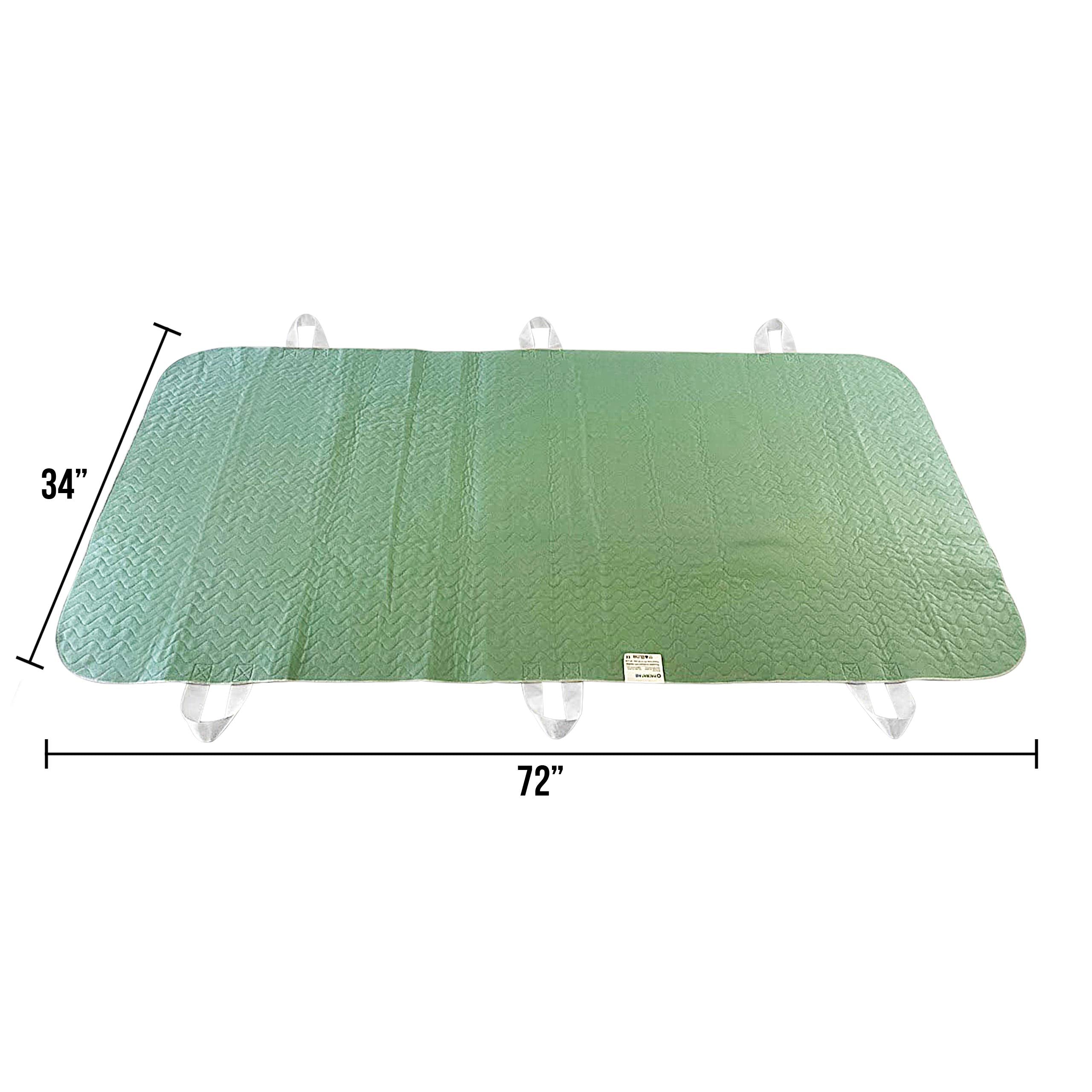 Washable and Reusable Positioning Bed Pad with Handles, Waterproof