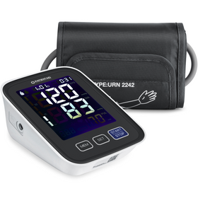Patient Aid Upper Arm Electronic Blood Pressure Monitor with Automatic Blood Pressure Cuff, Accurately Measures Pulse Rate, Diastolic and Systolic Blood Pressure, Records Readings for up to 2 Persons