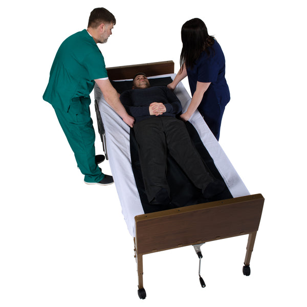 Reusable Flat Slide Sheet for Patient Transfers, Turning and Repositioning