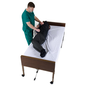 Tubular Reusable Slide Sheet with Handles for Patient Transfers, Turning and Repositioning
