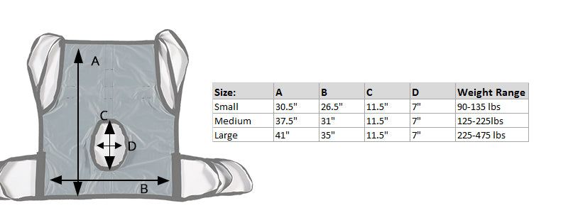 Full Body Solid Fabric Patient Lift Sling